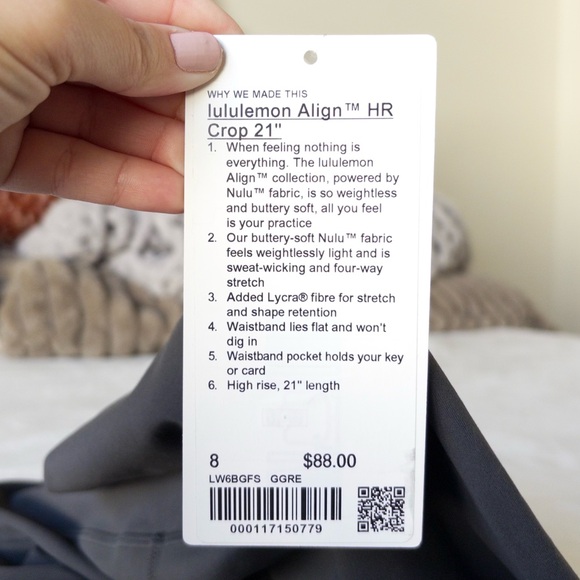 Lululemon Align High Rise Crop 21” NWT Size 8 - Picture 5 of 6
